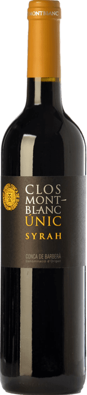9,95 € | Red wine Clos Montblanc Únic Crianza D.O. Conca de Barberà Catalonia Spain Syrah Bottle 75 cl