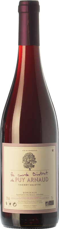 19,95 € | Vino tinto Clos Puy Arnaud Cuvée Bistrot Joven A.O.C. Bordeaux Burdeos Francia Merlot, Cabernet Franc 75 cl