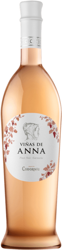 Kostenloser Versand | Rosé-Wein Codorníu Viñas de Anna Flor de Rosa D.O. Catalunya Katalonien Spanien Spätburgunder, Trepat 75 cl