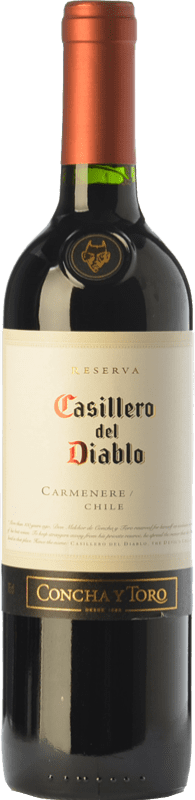 9,95 € | Vin rouge Concha y Toro Casillero del Diablo Crianza I.G. Valle Central Vallée centrale Chili Carmenère 75 cl