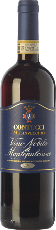29,95 € | Vinho tinto Contucci Mulinvecchio D.O.C.G. Vino Nobile di Montepulciano Tuscany Itália Sangiovese, Colorino, Canaiolo 75 cl