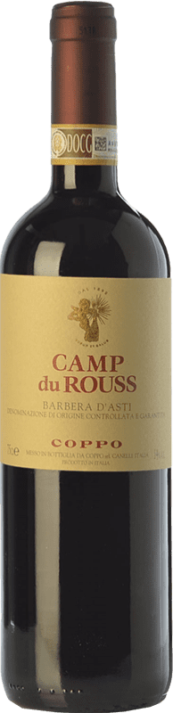 Free Shipping | Red wine Coppo Camp du Rouss D.O.C. Barbera d'Asti Piemonte Italy Barbera 75 cl