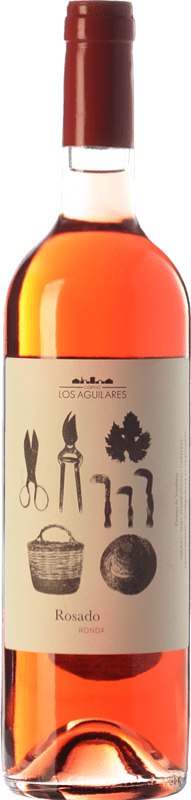 免费送货 | 玫瑰酒 Los Aguilares 年轻的 D.O. Sierras de Málaga 安达卢西亚 西班牙 Tempranillo, Merlot, Syrah, Petit Verdot 75 cl