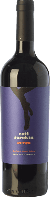 19,95 € Free Shipping | Red wine Coti Sorokin Verso Blend Aged I.G. Valle de Uco