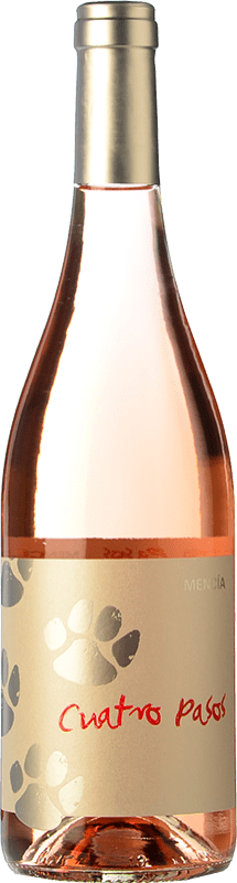 5,95 € Free Shipping | Rosé wine Cuatro Pasos Joven D.O. Bierzo Castilla y León Spain Mencía Bottle 75 cl