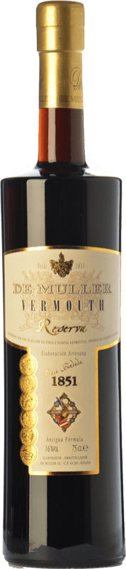 14,95 € | Vermouth De Muller Vermouth Reserve Catalonia Spain Bottle 75 cl