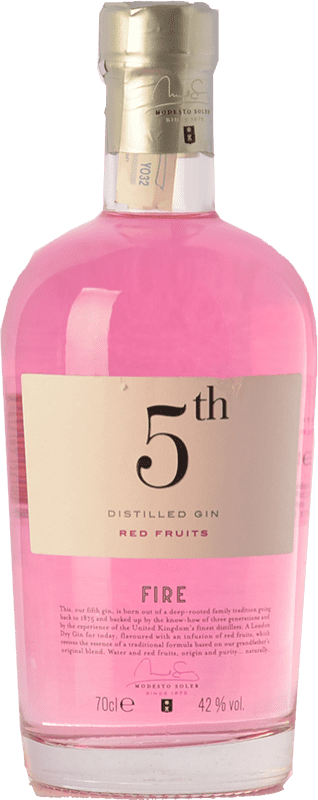 31,95 € Envío gratis | Ginebra Gin Destil·leries del Maresme 5th Fire Red Berries — Frutos Rojos