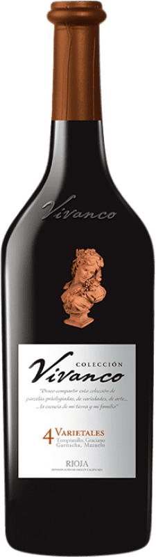 27,95 € | Красное вино Vivanco Colección 4 Varietales старения D.O.Ca. Rioja Ла-Риоха Испания Tempranillo, Grenache, Graciano, Mazuelo 75 cl