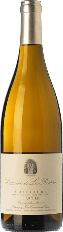 28,95 € | White wine Domaine de la Rectorie L'Argile Crianza A.O.C. Collioure Languedoc-Roussillon France Grenache White, Grenache Grey Bottle 75 cl