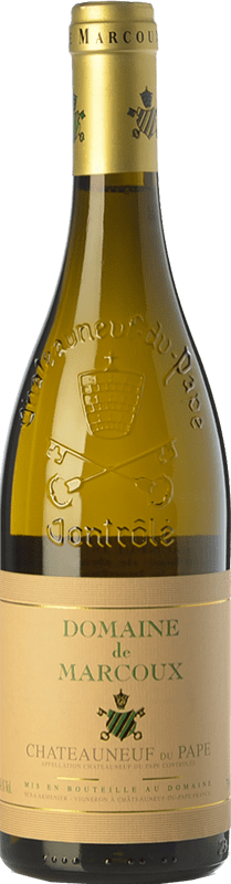 56,95 € | White wine Marcoux Blanc Aged A.O.C. Châteauneuf-du-Pape Rhône France Roussanne, Bourboulenc 75 cl