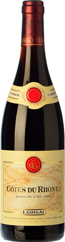 12,95 € Free Shipping | Red wine Domaine E. Guigal Rouge Crianza A.O.C. Côtes du Rhône Rhône France Syrah, Grenache, Mourvèdre Bottle 75 cl