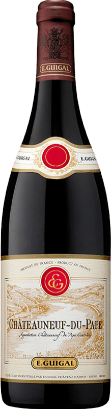 48,95 € | 红酒 E. Guigal Rouge 预订 A.O.C. Châteauneuf-du-Pape 罗纳 法国 Syrah, Grenache, Monastrell 75 cl