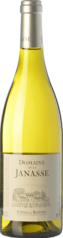 17,95 € Free Shipping | White wine Domaine La Janasse Blanc A.O.C. Côtes du Rhône Rhône France Grenache, Roussanne, Viognier, Bourboulenc, Clairette Blanche Bottle 75 cl