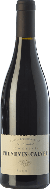 21,95 € | Red wine Thunevin-Calvet Les Dentelles Crianza A.O.C. Côtes du Roussillon Villages Languedoc-Roussillon France Grenache, Carignan Bottle 75 cl
