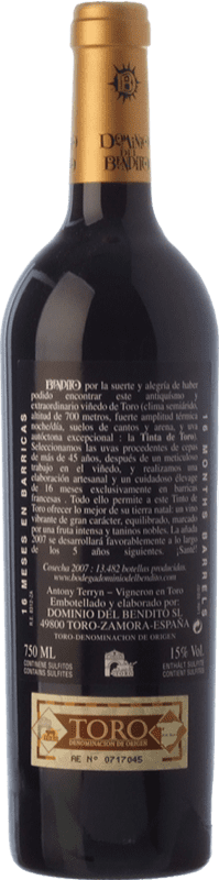 27,95 € Free Shipping | Red wine Dominio del Bendito Las Sabias Crianza D.O. Toro Castilla y León Spain Tinta de Toro Bottle 75 cl