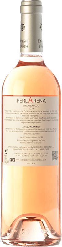 14,95 € Free Shipping | Rosé wine Dominio del Bendito Perlarena D.O. Toro Castilla y León Spain Syrah, Tinta de Toro, Verdejo Bottle 75 cl