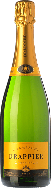 26,95 € 送料無料 | 白のスパークリングワイン Drappier Carte d'Or Brut — ブリュット A.O.C. Champagne ジェロボアム・ダブルマグナムボトル 3 L