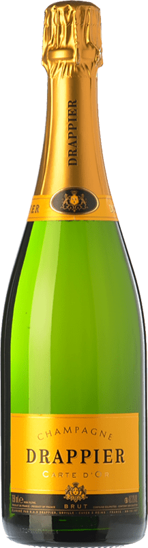 29,95 € 送料無料 | 白スパークリングワイン Drappier Carte d'Or Brut A.O.C. Champagne ボトル Jéroboam-ダブルマグナム 3 L