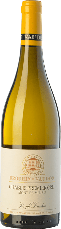 Бесплатная доставка | Белое вино Joseph Drouhin Mont de Milieu A.O.C. Chablis Premier Cru Бургундия Франция Chardonnay 75 cl