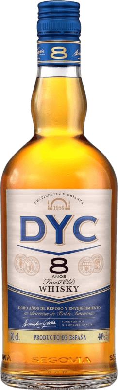19,95 € Envío gratis | Whisky Blended DYC 8 Años