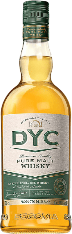 19,95 € | 威士忌单一麦芽威士忌 DYC Pure Malt 西班牙 70 cl