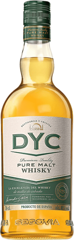 17,95 € | ウイスキーシングルモルト DYC Pure Malt スペイン 70 cl