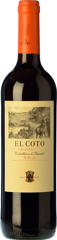 6,95 € | Red wine Coto de Rioja Aged D.O.Ca. Rioja The Rioja Spain Tempranillo Bottle 75 cl