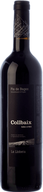 14,95 € Free Shipping | Red wine El Molí Collbaix La Llobeta Crianza D.O. Pla de Bages Catalonia Spain Merlot, Cabernet Sauvignon, Cabernet Franc Bottle 75 cl