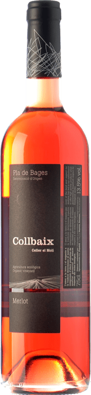 9,95 € Free Shipping | Rosé wine El Molí Collbaix Rosat D.O. Pla de Bages Catalonia Spain Merlot, Sumoll Bottle 75 cl