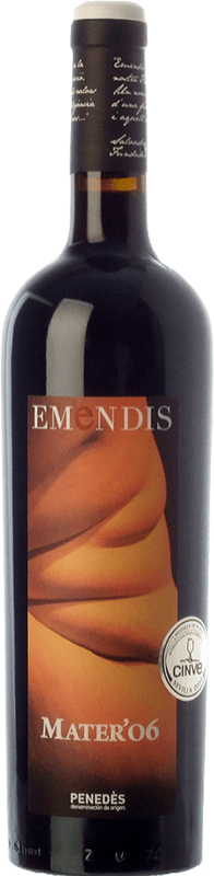 15,95 € Free Shipping | Red wine Emendis Mater Crianza D.O. Penedès Catalonia Spain Merlot Bottle 75 cl