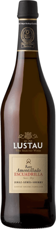 Envoi gratuit | Vin fortifié Lustau Rare Amontillado Escuadrilla D.O. Jerez-Xérès-Sherry Andalousie Espagne Palomino Fino 75 cl