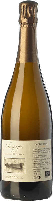 Free Shipping | White sparkling Emmanuel Brochet Le Mont Benoît Grand Reserve A.O.C. Champagne Champagne France Pinot Black, Chardonnay, Pinot Meunier 75 cl