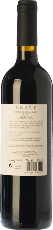 29,95 € Free Shipping | Red wine Enate Varietales Crianza D.O. Somontano Aragon Spain Tempranillo, Merlot, Cabernet Sauvignon Bottle 75 cl