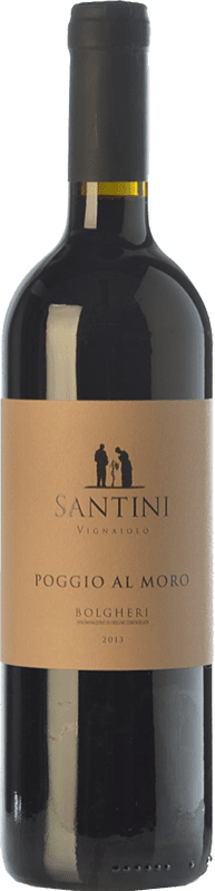 18,95 € Spedizione Gratuita | Vino rosso Enrico Santini Poggio al Moro D.O.C. Bolgheri