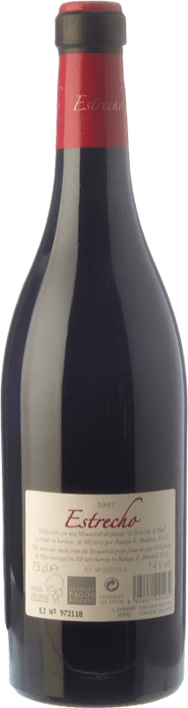 23,95 € Free Shipping | Red wine Enrique Mendoza Estrecho Crianza D.O. Alicante Valencian Community Spain Monastrell Bottle 75 cl