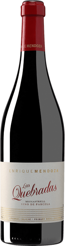 Envoi gratuit | Vin Rouge Enrique Mendoza Las Quebradas Crianza D.O. Alicante Communauté valencienne Espagne Monastrell 75 cl