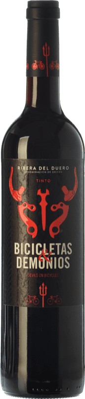 18,95 € Envio grátis | Vinho tinto Family Owned Bicicletas y Demonios Jovem D.O. Ribera del Duero