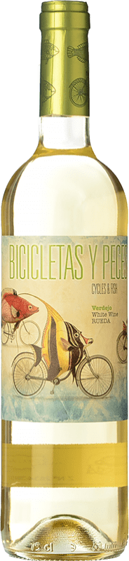 10,95 € | White wine Family Owned Bicicletas y Peces D.O. Rueda Castilla y León Spain Verdejo Bottle 75 cl