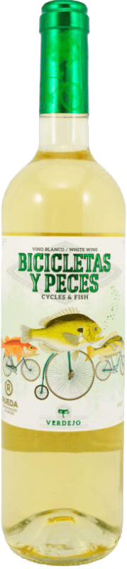 Envío gratis | Vino blanco Family Owned Bicicletas y Peces D.O. Rueda Castilla y León España Verdejo 75 cl