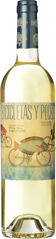 11,95 € | White wine Family Owned Bicicletas y Peces D.O. Somontano Aragon Spain Chardonnay Bottle 75 cl
