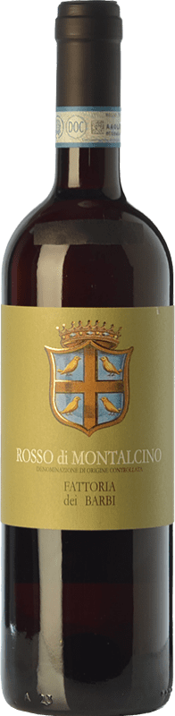 23,95 € | Red wine Fattoria dei Barbi D.O.C. Rosso di Montalcino Tuscany Italy Sangiovese Bottle 75 cl