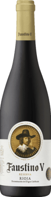 Kostenloser Versand | Rotwein Faustino V Reserve — Gereift D.O.Ca. Rioja La Rioja Spanien Tempranillo, Mazuelo 75 cl