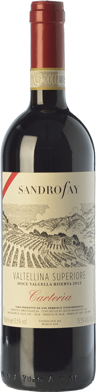 45,95 € | Red wine Fay Valgella Riserva Carteria Reserva D.O.C.G. Valtellina Superiore Lombardia Italy Nebbiolo Bottle 75 cl