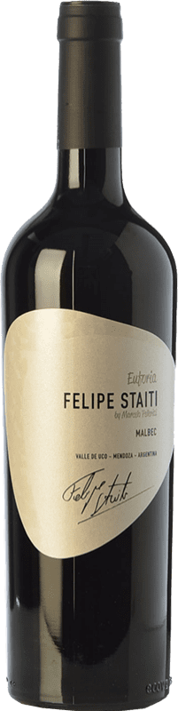 19,95 € | Красное вино Felipe Staiti Euforia Резерв I.G. Valle de Uco Долина Уко Аргентина Malbec 75 cl