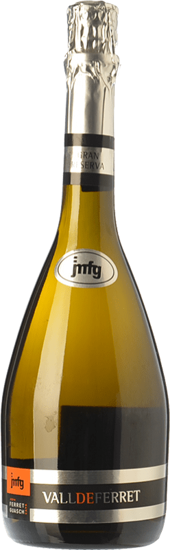 Envio grátis | Espumante branco Ferret Guasch Valldeferret Brut Nature Grande Reserva D.O. Cava Catalunha Espanha Pinot Preto, Macabeo, Xarel·lo, Chardonnay, Parellada 75 cl