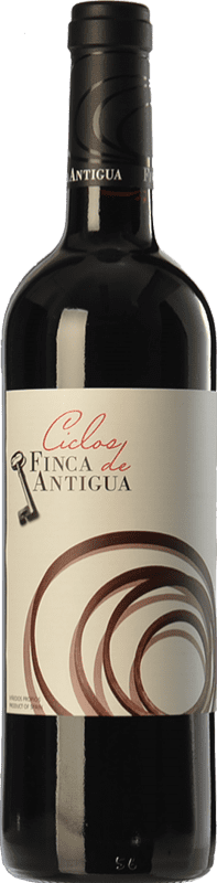 12,95 € Free Shipping | Red wine Finca Antigua Ciclos Reserva D.O. La Mancha Castilla la Mancha Spain Merlot, Syrah, Cabernet Sauvignon Bottle 75 cl
