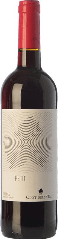 5,95 € Free Shipping | Red wine Ca N'Estella Petit Clot dels Oms Negre Joven D.O. Penedès Catalonia Spain Merlot, Cabernet Sauvignon Bottle 75 cl