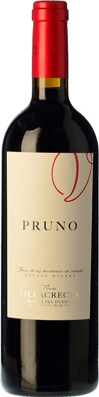 Red wine Finca Villacreces Pruno Aged 2016 D.O. Ribera del Duero Castilla y León Spain Tempranillo, Cabernet Sauvignon Bottle 75 cl