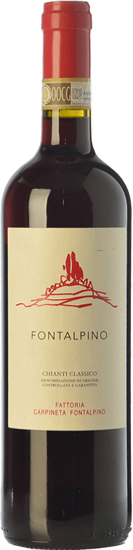 18,95 € | Red wine Fontalpino D.O.C.G. Chianti Classico Tuscany Italy Sangiovese 75 cl