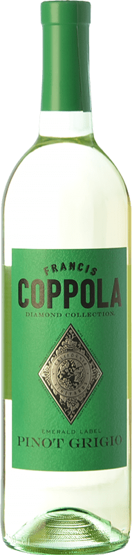 19,95 € | 白ワイン Francis Ford Coppola Diamond Pinot Grigio I.G. California カリフォルニア州 アメリカ Sauvignon White, Pinot Grey 75 cl